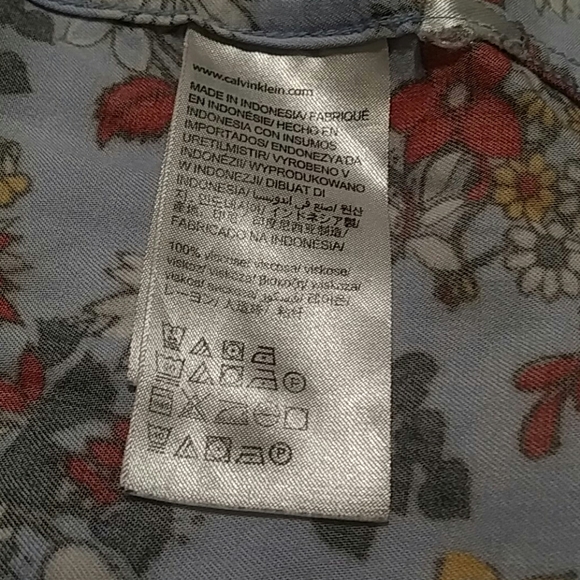 🌺 Calvin Klein Long Sleeve Blouse - Picture 9 of 12